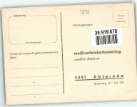 34576 W3588 Homberg , Efze Werbe AK Kirche Runder Turm Fachwerkhaus