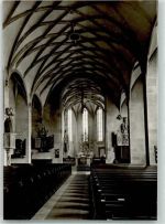 74193 W7103 Schwaigern , Württ Foto AK Evangelische Stadtkirche Schiff Chor