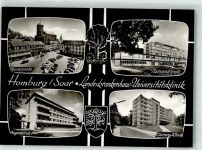 66424 W6650 Homburg , Saar - Krankenhaus Universitätsklinik Nervenklinik Marktplatz