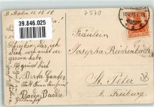 76530 W7570 Baden-Baden 1918 Gebrauchsspuren Foto AK