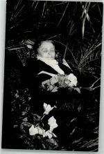 Aufbahrung Totenbett Frau Watzinger Friedhof Foto AK