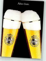 W4788 Warstein Zwei perlende Gläser Warsteiner Brauerei Werbe AK