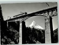 Viadukt Findelnbrücke Gornergratbahn Bergbahn