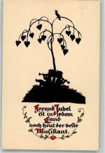 Kinder Flöte Verlag Werner Klotz Nr. 107 Scherenschnitt Plischke, G. Künstlerkarte
