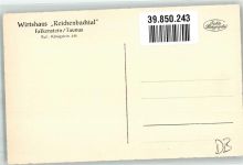 61462 W6240 Falkenstein , Taunus - Gasthaus Reichenbachtal Kachelofen
