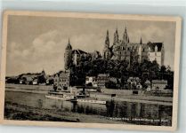 O8250 Meißen , Sachs Einheit Albrechtsburg u. Dom Raddampfer