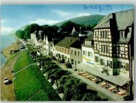 53498 W5484 Bad Breisig Foto AK Hotel Anker Rheinpromenade