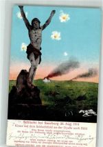Sarrebourg Saarburg Unzerstörte Heilandskulptur auf dem Schlachtfeld WK I Westlicher Kriegsschauplatz 1914