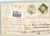 94252 W8371 Arberseehaus 1909 Künstlerkarte sign. Felle, Eugen Vogelschau der Gegend um den Arber mit Arber-Schutzhaus Verlag Dr. Trenkler Co. Hüttenstempel
