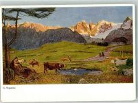 Landwirtschaft Kühe Kunstverlag Classen 3309 Segantini, G. Künstlerkarte