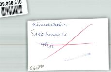 65428 W6090 Rüsselsheim FOTO KEINE AK Straße Auto Ort handschriftlich Foto Original aus Archiv eines Ansichtskartenverlags