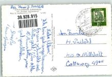 37444 W3424 St. Andreasberg 1951 Foto AK Pension Schullandheim Sonneberg