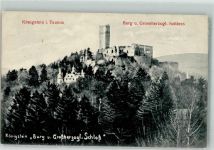 61462 W6240 Königstein im Taunus Foto AK Burg Grossherzogl. Schloss