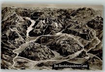 83471 W8240 Berchtesgaden Foto AK Vogelschau Berchtesgadener Land