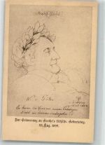 Faksimile Erinnerung 150jähriger Geburtstag Goethe