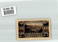06507 O4302 Bad Suderode 1921 Notgeldschein 25 Pfennig Gutschein Solbad D 79808