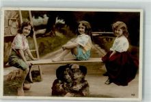 Drei Mädchen auf einer Wippe Nr. 170 Stebbing 1918