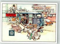 Transporter Bully sign. G.T.S. VW Künstlerkarte