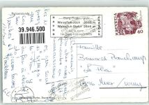 Polizeistunde in einem schweizer Gasthaus Hüttenstempel Weissfluh-Joch Polizei Foto AK