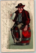 Humor I bleib z`Münka Bierkrug Trinker 1902