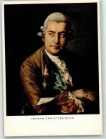 Bologna Johann Christian Bach Liceo Musikale F.A. Ackermann Nr.7137 Komponist Künstlerkarte