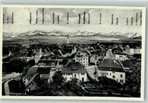 88239 W7988 Wangen im Allgäu - mit Kirche St. Martin und Alpenpanorama