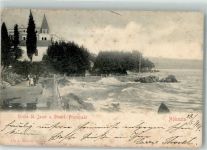 Opatija Abbazia 1909 Foto AK Kirche Stl Jakob Strandpromenade
