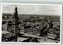 91052 W8520 Erlangen Foto AK Hugenottenplatz mit Ev. Kirche
