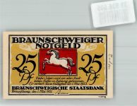 38100 W3300 Braunschweig 1923 Notgeldschein 25 Pfennig