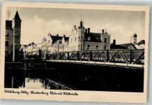 84137 W8313 Vilsbiburg Foto AK Hindenburg-Platz Vilsbrücke