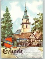 64711 W6120 Erbach , Odenw Künstlerkarte Ev. Stadtkirche mit Gräflichem Schloss
