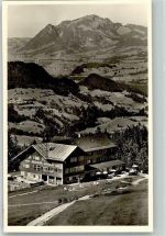 87561 W8980 Oberstdorf Gebrauchsspuren Hotel Alpenblick FOTO AK