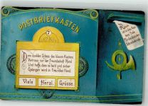 Spruch Posthorn Briefkasten