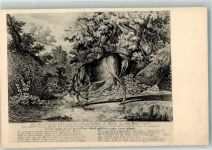 Hirsch Jagdtier Künstlerkarte