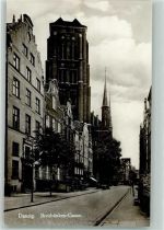 Danzig Gdansk Foto AK Brotbänken Gasse