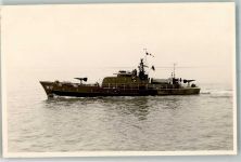 Bundesmarine W 17 Kriegsschiff nach 1945 Foto AK