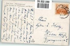 Struden sign. Lach Fritz Nibelungenweg Der Strudel mit Werfenstein u. Wörth O. K. 11 Künstler Künstlerkarte