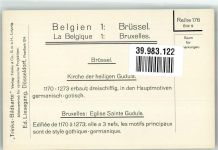 Brüssel Bruxelles FOTO KEINE AK Kirche der heiligen Gudula Trinks-Bildkarte Reihe Reihe 176 Bild 9
