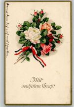 Mit deutschem Gruß Rosengrüße Serie 2129 Meissner & Buch