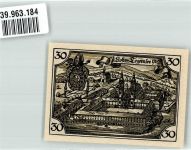 83684 W8180 Tegernsee 1921 Notgeldschein 30 Pfennig Kloster