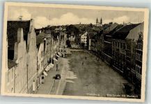 84137 W8313 Vilsbiburg Foto AK Stadtplatz Kirche Mariahilf Auto
