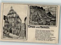 31785 W3250 Hameln 1909 - Sagen Rattenfängerhaus