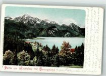 82431 W8113 Kochel a. See - Kochelsee mit Herzogstand