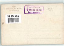 87561 W8980 Gerstruben Künstlerkarte Stempel Posthilfsstelles sign.
