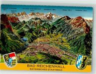 83435 W8230 Bad Reichenhall Relief AK Foto Oberbacher
