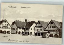 72250 W7290 Freudenstadt 1911 Foto AK Rathaus gast# Rebstock