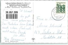 72270 W7292 Obertal , Kr Freudenstadt 1955 Foto AK Gasthaus Pension Waldheim Winter
