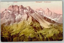 Kemptner Hütte 1911 Foto AK Foto Rauch
