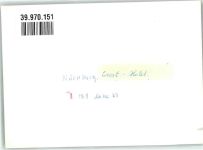 90402 W8500 Nürnberg FOTO KEINE AK Crest-Hotel Foto Original aus Archiv eines Ansichtskartenverlags Ort handschriftlich