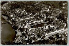 34385 W3522 Bad Karlshafen Foto AK Fliegeraufnahme